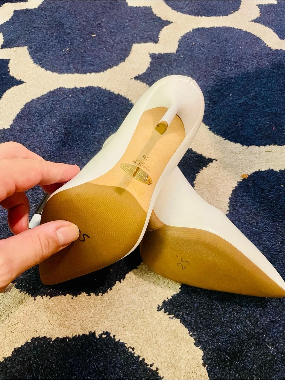 Sarah Flint Perfect Pump 100 White  Calf